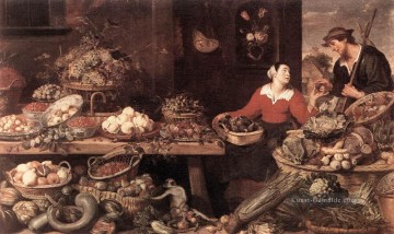  Stall Kunst - Obst und Gemüse Stall Stillleben Frans Snyders